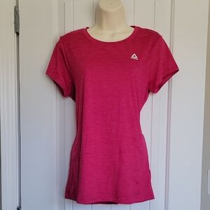 NWT 💗 REEBOK Slim Fit SS Short Sleeve T-Shirt Tee Fuchsia Pink M